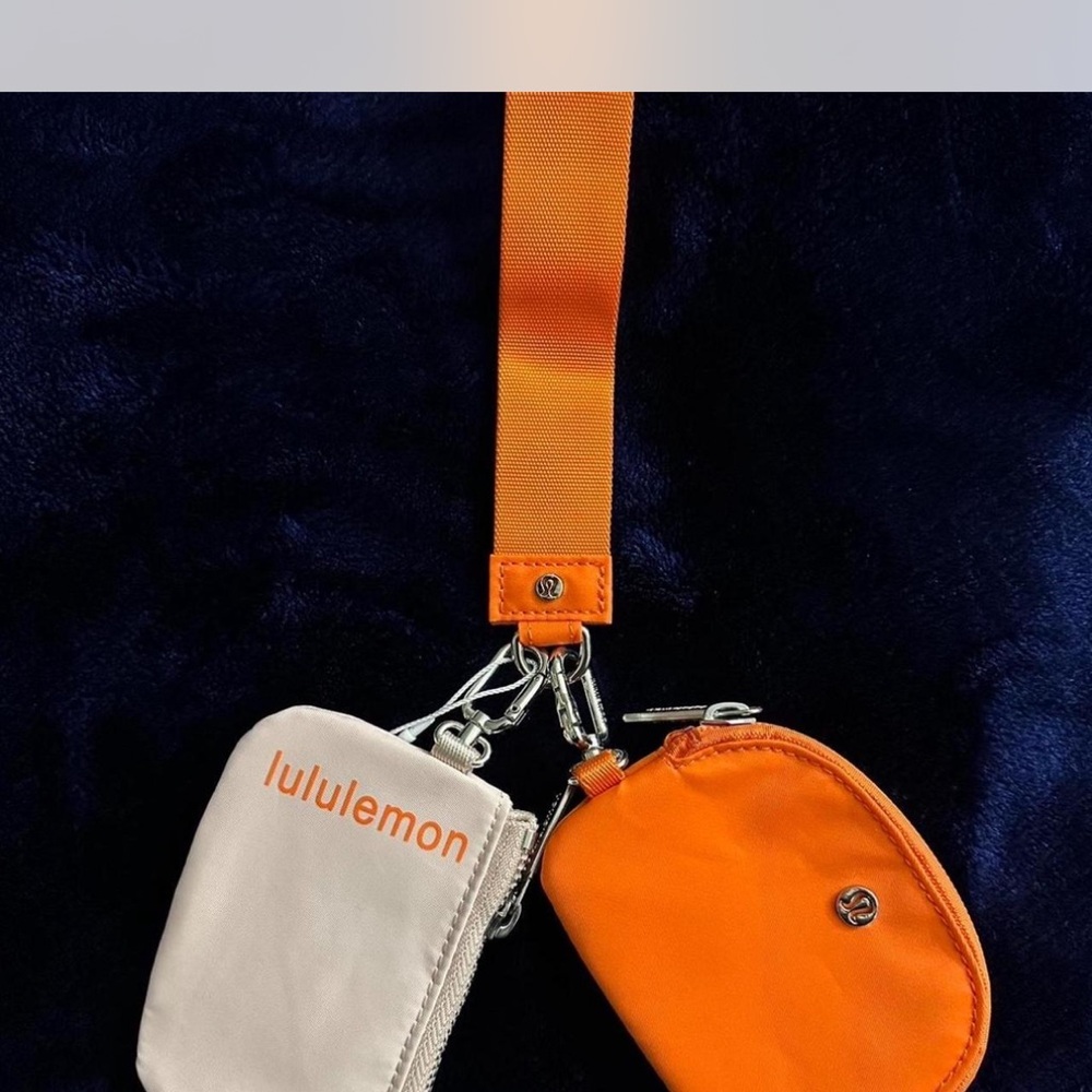 Lululemon Orange and Pink  Dual Pouches.